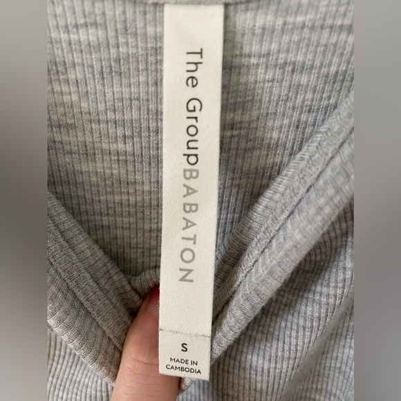 Aritzia The Group Luxe Lounge Retreat Cami Dress in gray - Picture 4 of 6